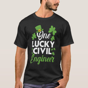 Camiseta One Lucky Civil Engenheiro Engineering Irish