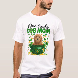 Camiseta One Lucky Dog Mom Funny Goldendoodle Mom St Patric