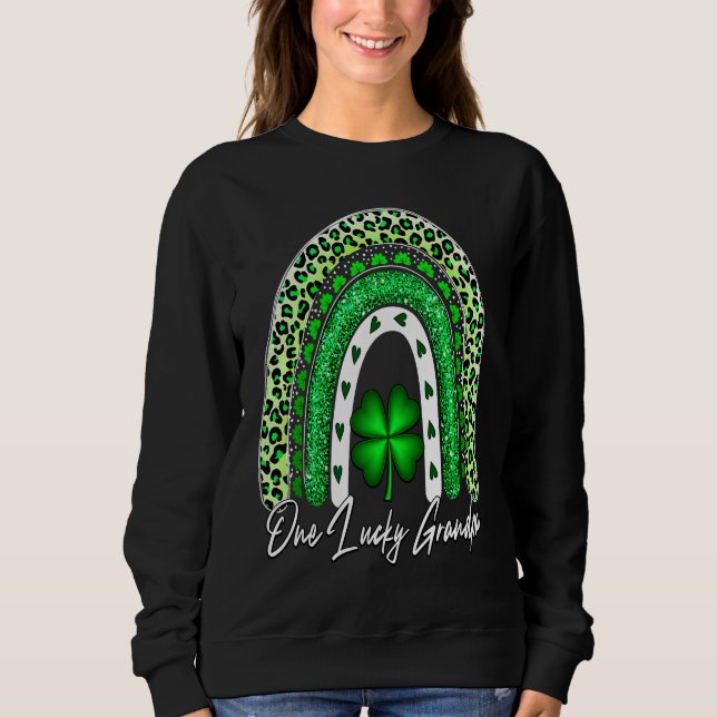 Camiseta One Lucky Grandpa Matching Family St Patricks Day  (Frente)
