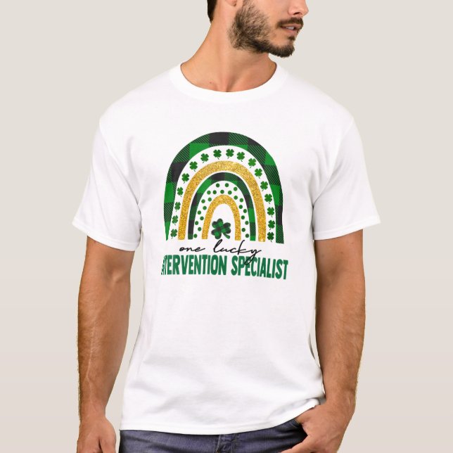 Camiseta One Lucky Intervention Specialist Rainbow St Patri (Frente)
