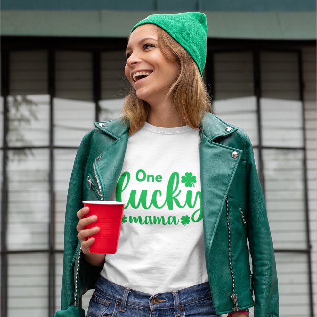 Camiseta One Lucky Mama Funny St Patrick Day (Criador carregado)