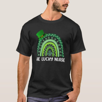 Camiseta One Lucky Nurse Rainbow St Patrick's Day Irish Nur