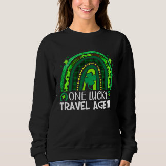 Camiseta One Lucky Travel Agent Rainbow St Patrick's Day Qu