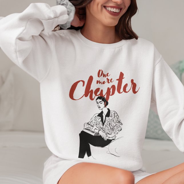 Camiseta One More Chapter Red Script l Book Lovers & Reader (Criador carregado)