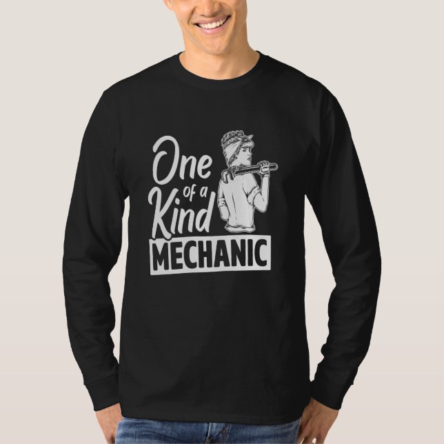 Camiseta One Of A Kind Mechanic Car Repair Automobile Repai (Frente)