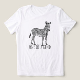 Camiseta One Of A Kind Unique Zebra