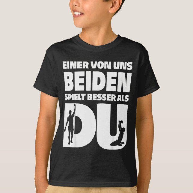 Camiseta One Of Us Both Plays Better Than You Table Tennis  (Frente)