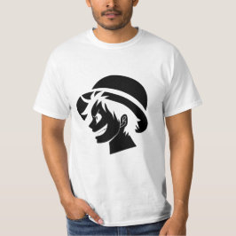 Camiseta One Piece Luffy Straw Hat Pirate Silhouette Tees