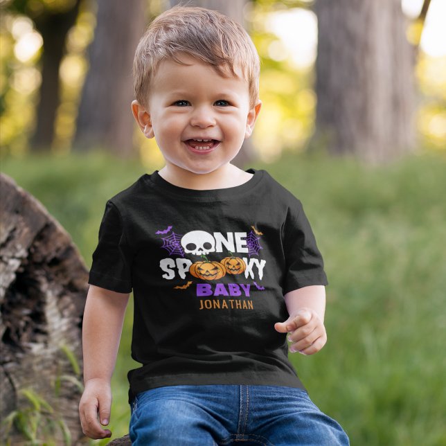 Camiseta One Spooky Baby, Fun Halloween Family (Criador carregado)