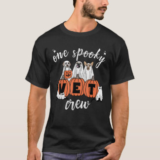 Camiseta One Spooky Vet Crew Dog Ghost Veterinarian Hallowe