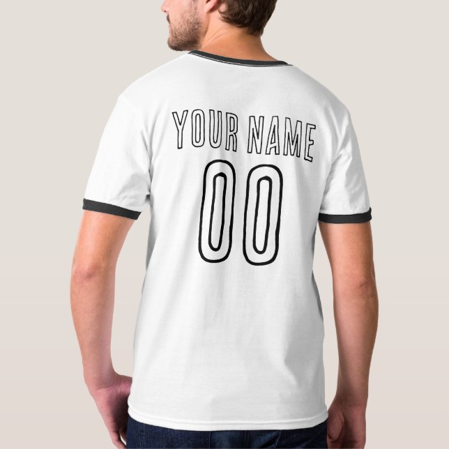 Camiseta One Team One Goal – Custom Sport Tee (Parte Traseira Completa)