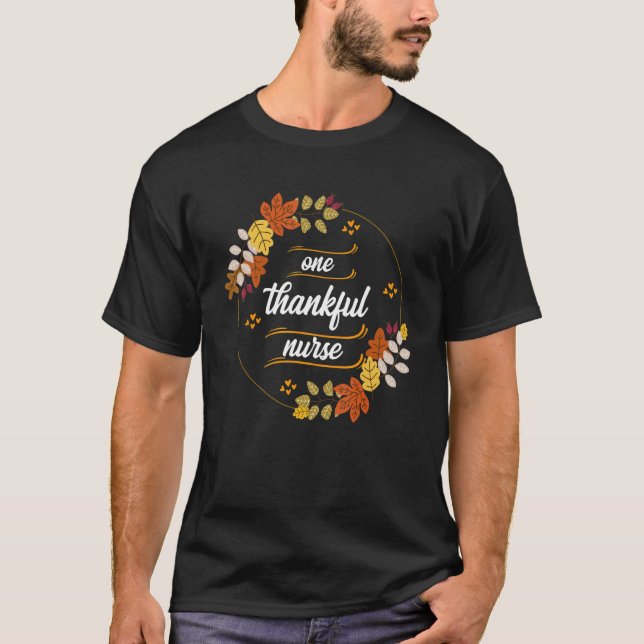 Camiseta One Thankful Nurse Practitioner Simple Autumn Quot (Frente)