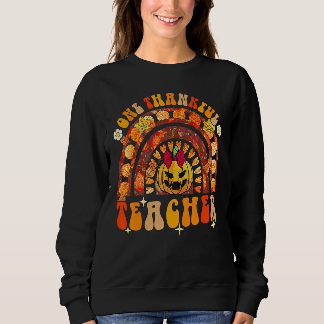 Camiseta One Thankful School Secretary Fall Autumn Thanksgi (Frente)