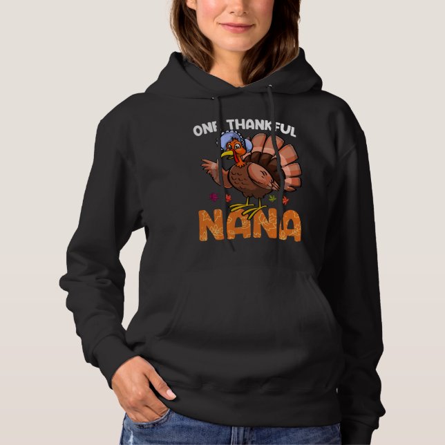 Camiseta One Thankfull Nana Turkey  Women Flock Love Foodie (Frente)