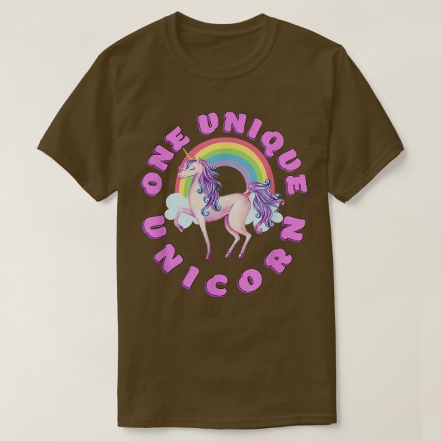 Camiseta One Unique Unicorn  Cute Magical Pony  (Frente do Design)