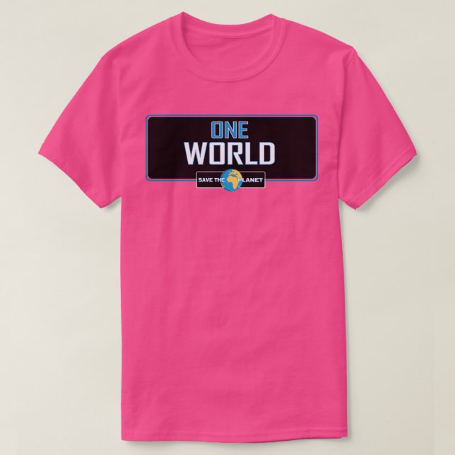 Camiseta One World (Frente do Design)