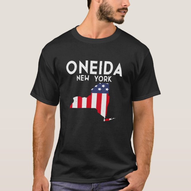 Camiseta Oneida New York EUA State America Viagem New Yorke (Frente)
