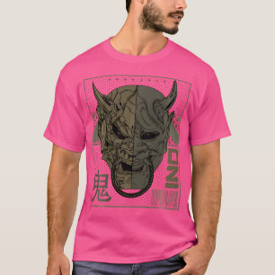 Camiseta Oni Cyberpunk Samurai Arts Para O Guerreiro Bushid