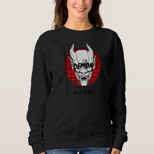 Camiseta Oni Mask Japonês Demon Demon Devil Harajuku Aestét