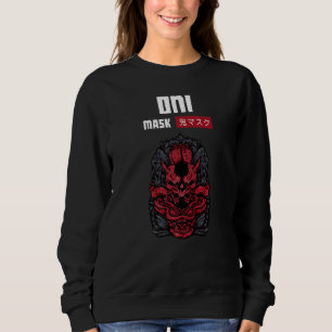 Camiseta Oni Mask Japonês Demon Face Devil Ronin