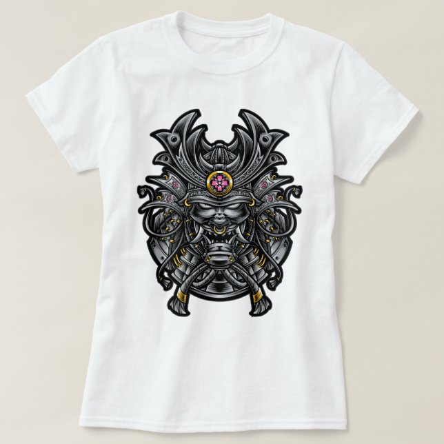 Camiseta Oni Samurai Mask (Frente do Design)
