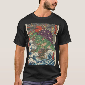 Camiseta Oni Turtle Rising Sun Ukiyo-e