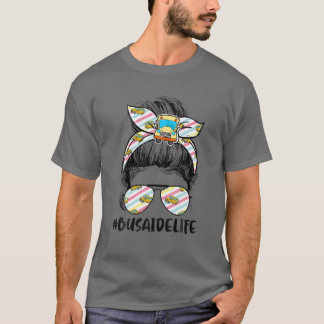 Camiseta Ônibus Aide Vida Mensal Cabelo de Arco Engraçado U