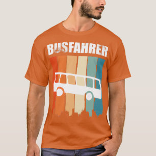 Camiseta ônibus condutor de ônibus retrô orgulhoso 2