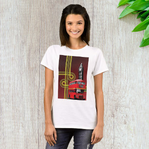 Camiseta Ônibus de dois andares de Londres e Big Ben