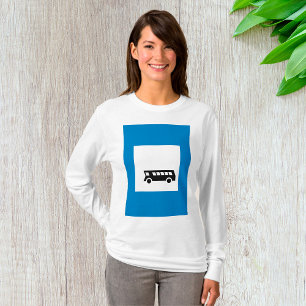 Camiseta Ônibus de transporte público - Sinal de trânsito u