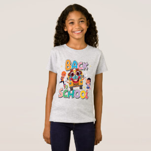 Camiseta Ônibus Engraçado Com Crianças, De Volta À Escola
