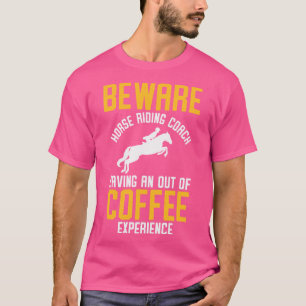 Camiseta Ônibus Equestriano Andando Cavalo Esportes de Café