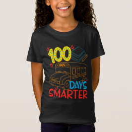 Camiseta Ônibus escolar 100 dias mais inteligente