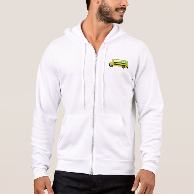 Camiseta Ônibus Escolar Amarelo com Placa de Parada (Frente)