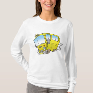 Camiseta Ônibus Escolar Amarelo Feliz