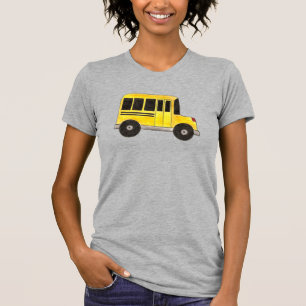 Camiseta Ônibus Escolar Amarelo Ônibus Instrutor de Conduto
