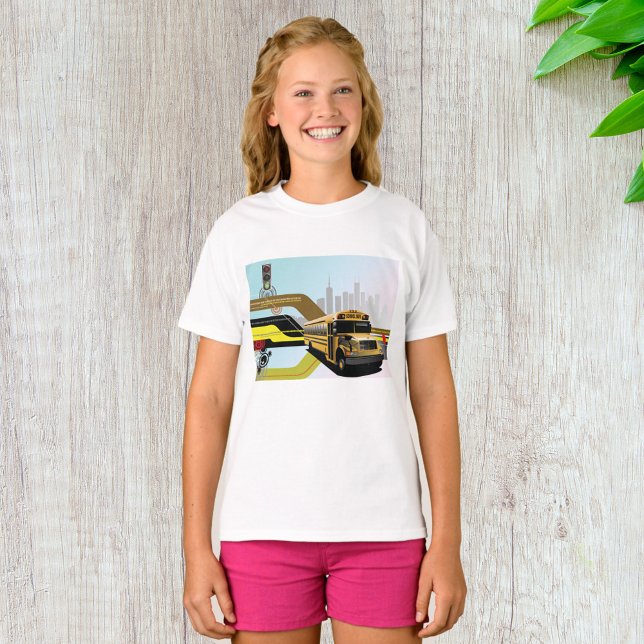 Camiseta Ônibus Escolar da Cidade Cibernética (Criador carregado)