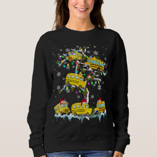 Camiseta Ônibus Escolar Na Árvore De Natal Do Xmas
