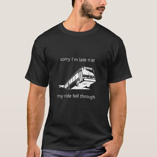 Camiseta Ônibus Pittsburgh em Sinkhole (Frente)