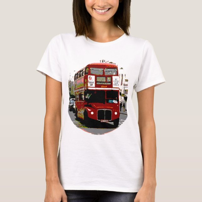 Camiseta Ônibus Routemaster Red Bus de Londres (Frente)
