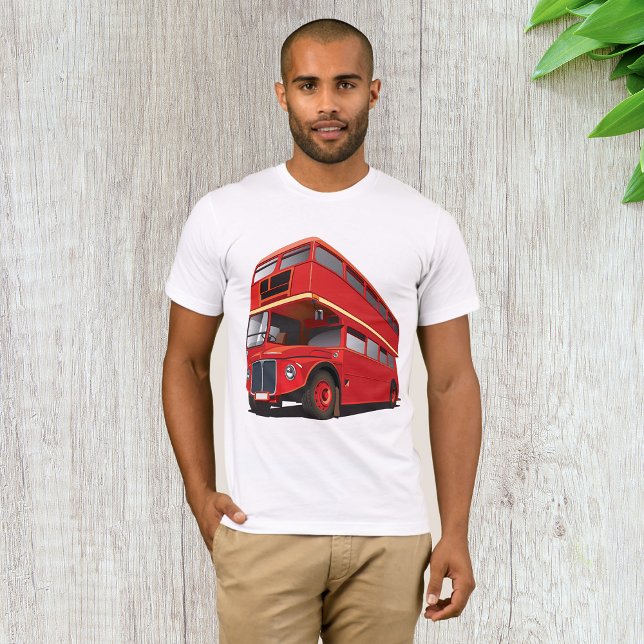 Camiseta Ônibus Vermelho de Dois Andares Clássico Transport (Criador carregado)