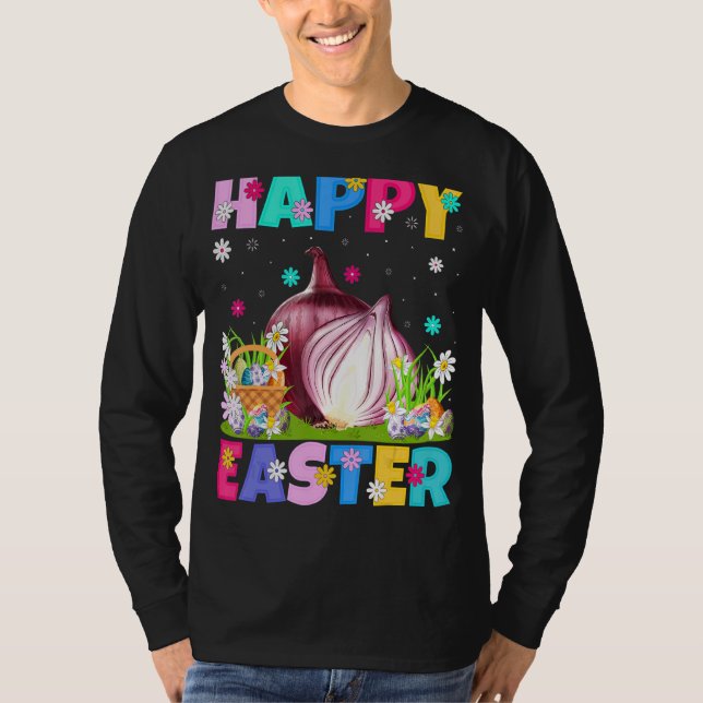 Camiseta Onion Felz pascoa Bunny Onion Páscoa domingo (Frente)