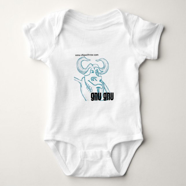 Camiseta onsie do gnu (Frente)