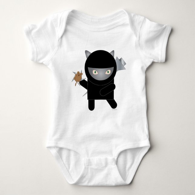 Camiseta onsie gatinho ninja (Frente)