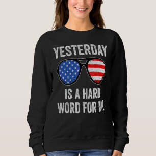Camiseta Ontem É Uma Palavra Difícil Para Mim Óculos De Sol