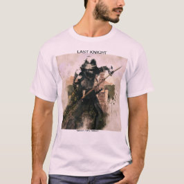 Camiseta Ontem Knight medieval lutando contra o solteiro T-