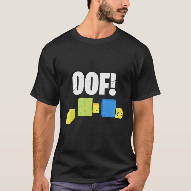 Camiseta Oof Blox Noob Engraçado Gamer Gift (Frente)