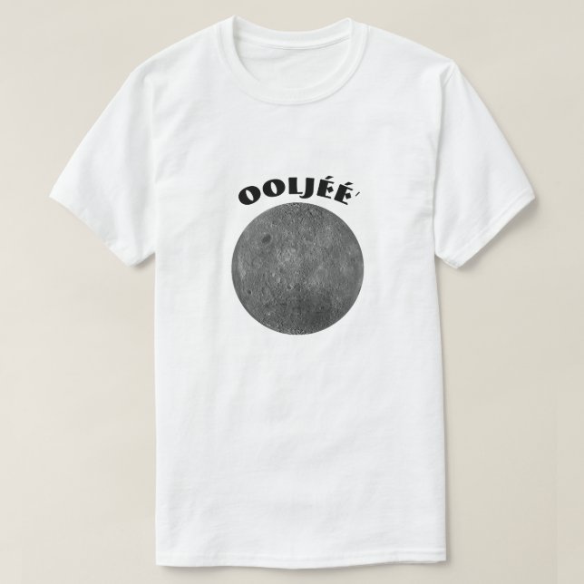 Camiseta Ooljéé's , Lua no navajo (Frente do Design)