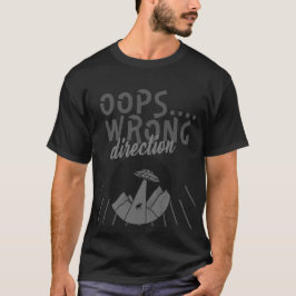 Camiseta Oops direção errada