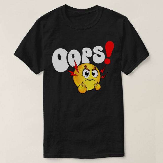 Camiseta Oops! Emoji (Frente do Design)